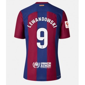 Barcelona Robert Lewandowski #9 Hemmakläder 2023-24 Kortärmad